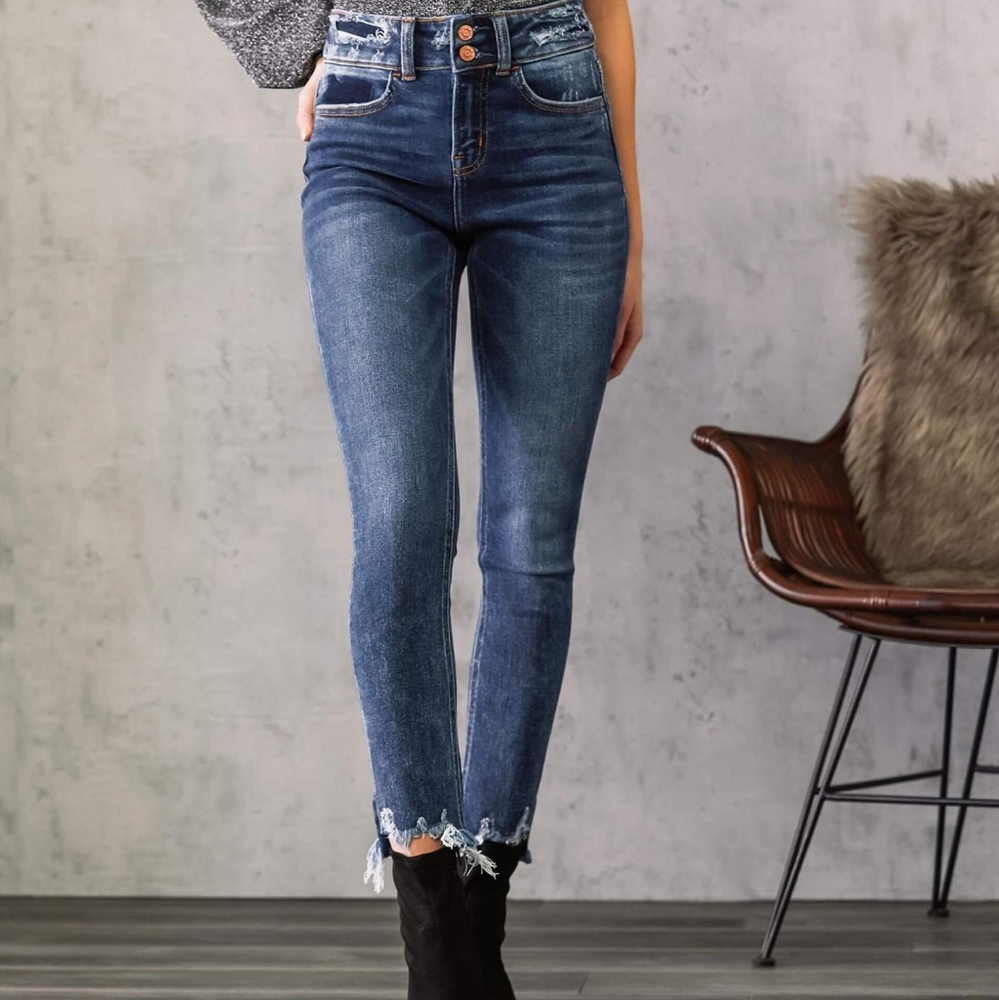Bridge By Gly Elliot High Rise Ankle Skinny Jean Uncut Gems | Womens Jeans